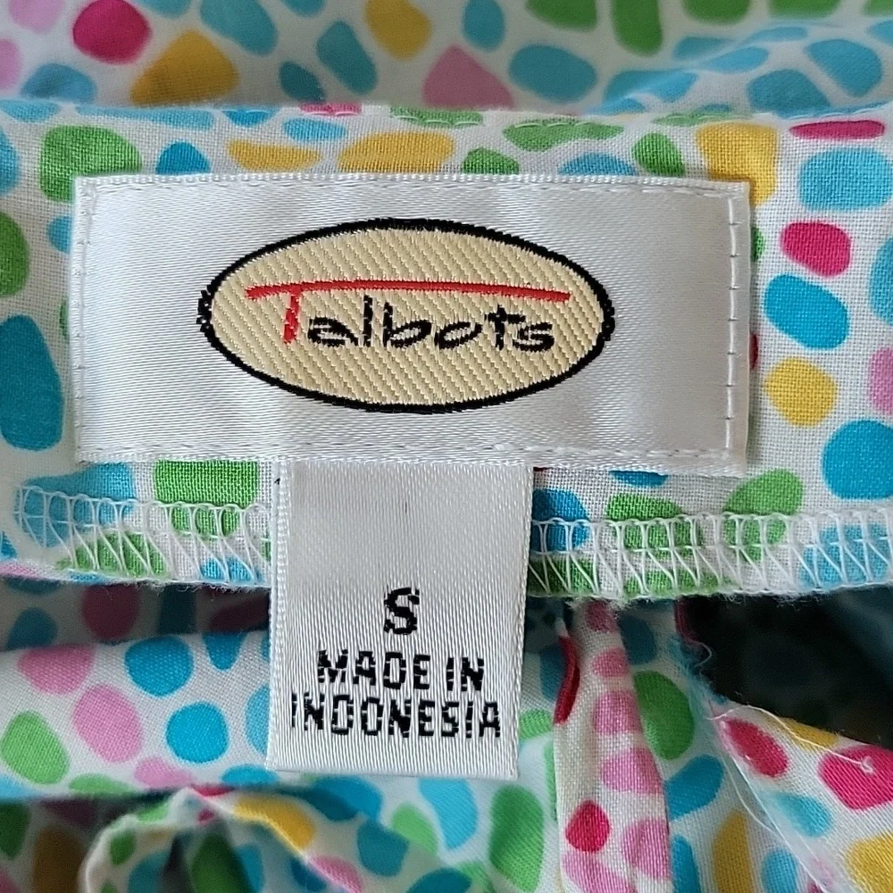 Talbots Cotton Mosaic Swim‎ Coverup Dress Size Small